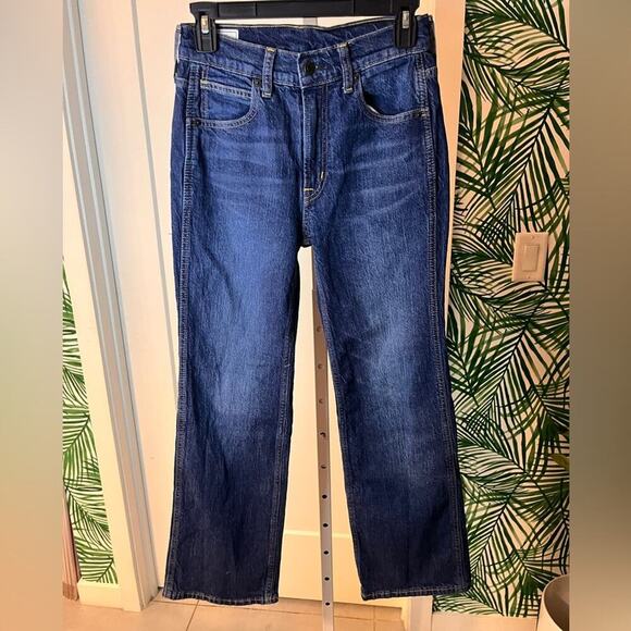 Gap Vintage Flare High Rise Jeans 25/0 Petite Dark Wash - Picture 2 of 8